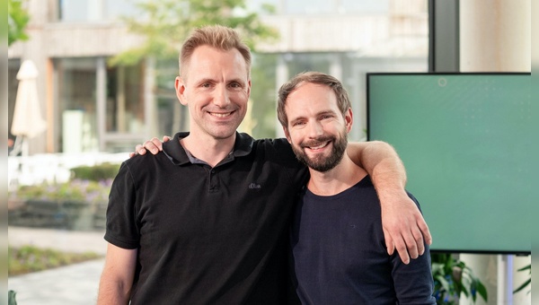 Stefan und Sebastian Hamann (v.l.) Die beiden Brueder und Gruender von Shopware.