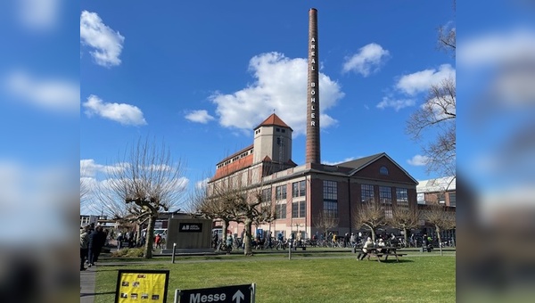 Foto: Jürgen Wetzstein - Das Areal Böhler in Düsseldorf bietet für die Cyclingworld Europe einen einzigartigen Rahmen. 