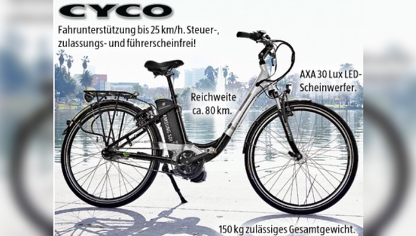 Cyco-Pedelec - neues Aktions-Angebot von Aldi