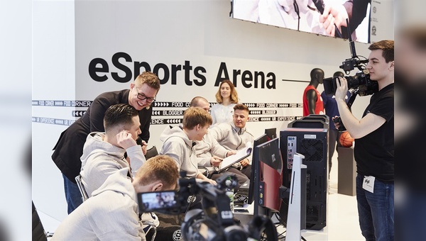 Dem neuen Thema eSports wurde ein eigener Bereich gewidmet.