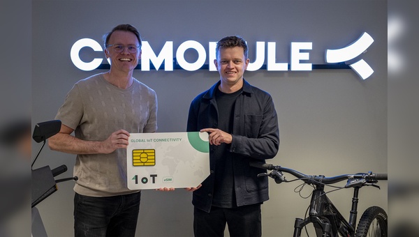 Märt Kroodo, CEO von 1oT (links), und Teet Praks, CEO von Comodule