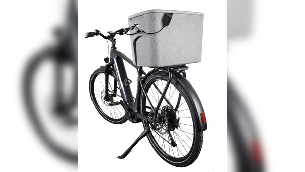 Foto: Cagoon - Dank Racktime-System findet die Thermobox einen sicheren Platz auf dem Gepäckträger. 