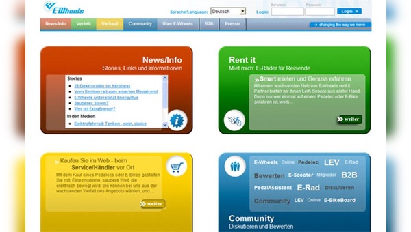Seit gestern ist das neue Internetportal rund um E-Bikes und Pedelecs im Netz.