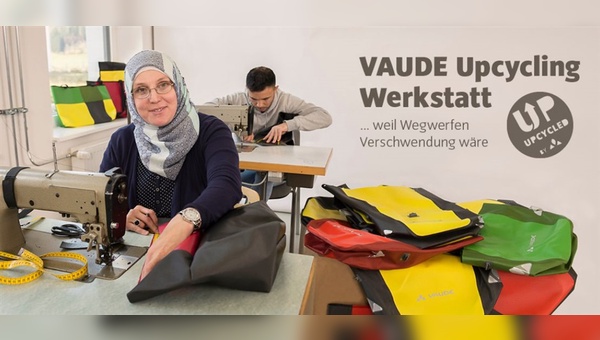 Mit seiner Upcycling-Werkstatt will Vaude Abfälle reduzieren.