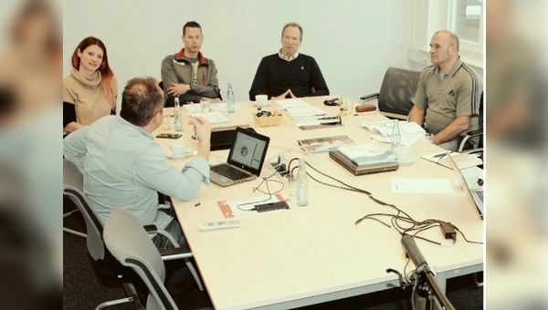 Rainer Gerdes (Leitung Marketing und Produktmanagement), Julia Lackas, René König, Jürgen Dahlke, Michael Podoll