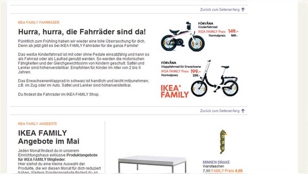 Ikea startet mit zwei Fahrradmodellen in den Frühling.