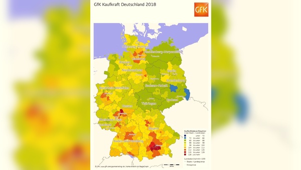 Die Krauftkraft steigt - ist aber deutschlandweit ungleich verteilt