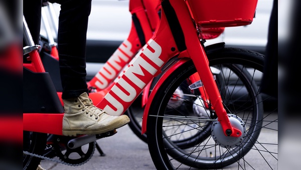 Uber-Kunden sollen künftig verstärkt den firmeneigenen Bike-Sharing-Dienst Jump nutzen.