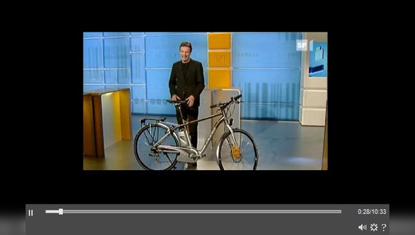 In einem zehnminütigem Beitrag wurden den Zuschauern in der Schweiz E-Bikes näher gebracht.