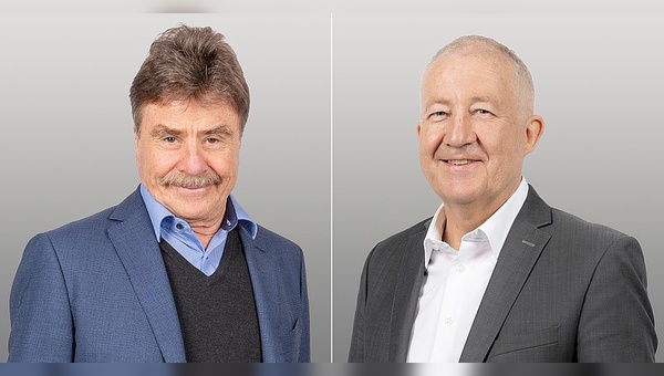 Vorstandsmitglied und Mehrheitseigentümer Dr. Karl-Walter Braun (links) und maxon Group-CEO Eugen Elmiger.