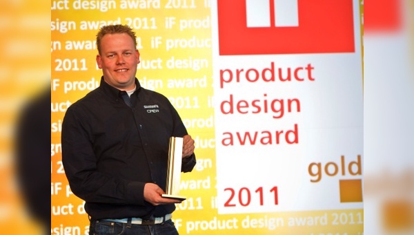 Den Award nahm Evert-Jan Haarhuis, Product Coordinator Shimano Europe B.V.,  entgegen.