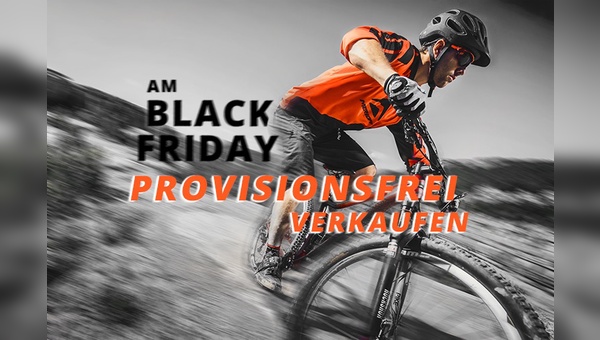 Bike-Angebot hat sich auch eine Sonderaktion zum "Black Friday" überlegt.