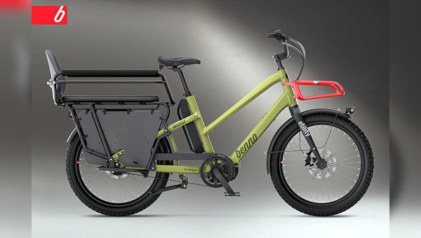 Foto: Benno Bikes - "Boost Enviolo Belt Performance CX EVO 7" von Benno Bikes.
Mit agilem Handling und nochmals mehr Unterstützung ist das Modell
"Boost Enviolo Belt Performance CX EVO 7" ein Sports Cargo-Bike.
