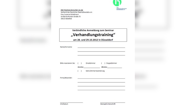 VDZ-Seminar Verhandlungstechnik