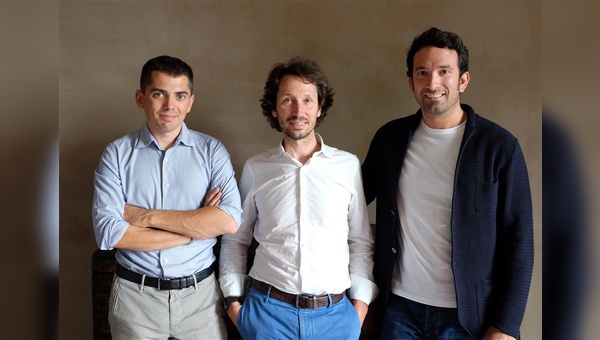 v.l: Marketing Manager Nicolò Ildos, General Manager Gabriele Benedetti und Pietro Tomasella, Sales Manager