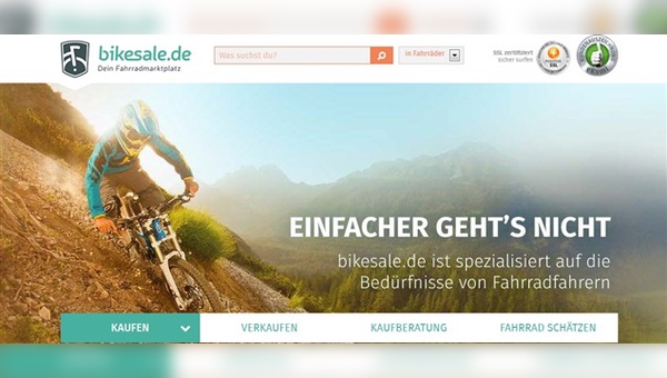 Bikesale.de ist ein einfacher Online-Marktplatz für Gebrauchträder