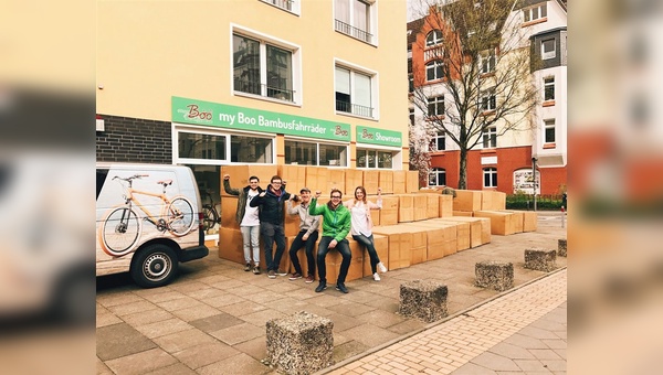 Sie sind da! 500 Fahrradrahmen aus Bambus - geliefert aus Ghana.