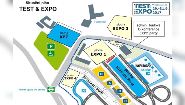 Das Messe- und Testgelände der Test & Expo