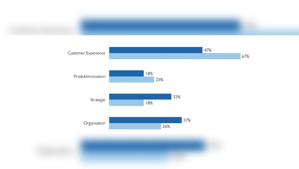 Bei Consumer Experience herrscht der größte Handlungsbedarf.