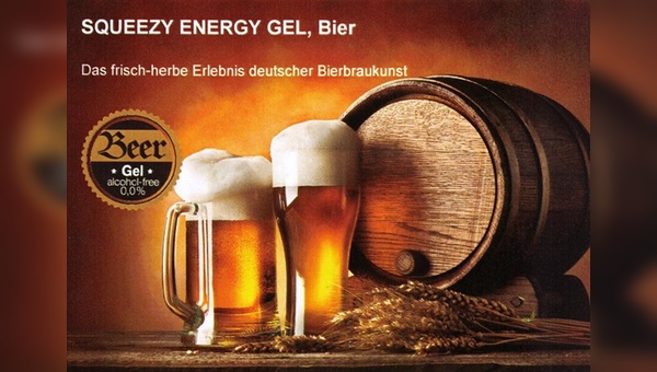 Squeezy Energy Gel mit Biergeschmack
