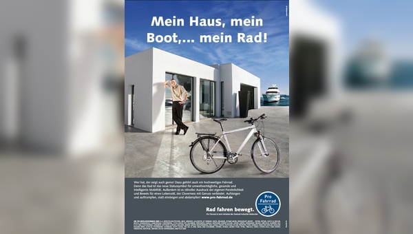 Neues Motiv der Kampagne "Pro Fahrrad - Radfahren bewegt"