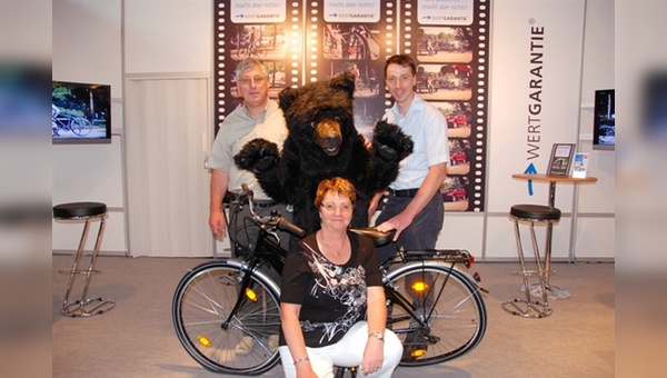 Der Bär war los auf der Bike Expo in München