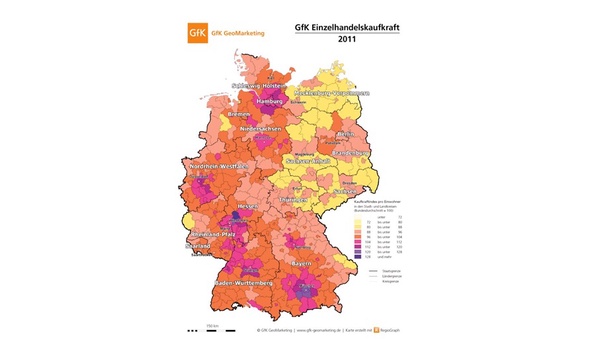 Einzelhandelskaufkraft im regionalen Vergleich