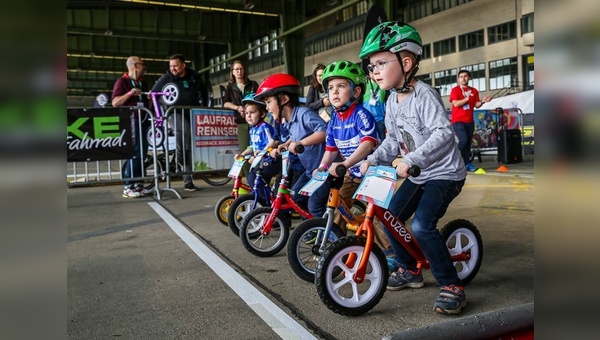 Früh übt sich - auch was Fahrradrennen anbelangt.