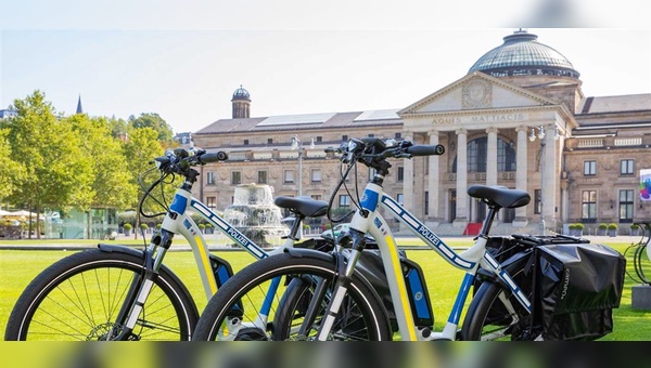 Pedelecs im Polizeieinsatz in Hessen.