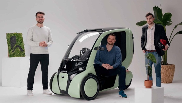 Foto: Hopper Mobility - die Gründer: v.l.: Martin Halama, Philipp Herrmann, Torben Mülle-Hansen
