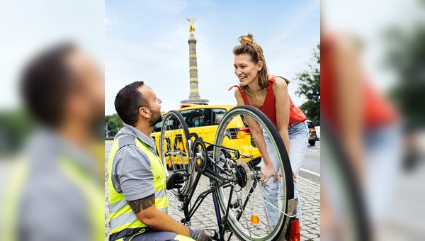 Die Gelben Engel wollen kuenftig auch Radfahrenden helfen.