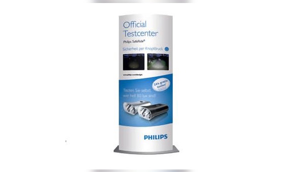 Philips paart die Testcenter-Aktion mit umfangreichem Material zur Verkaufsförderung