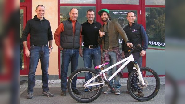 Jens Wiese, Helmut Leick, Axevo Enrico und Mauro Carmenati, Vittoria Brumotti