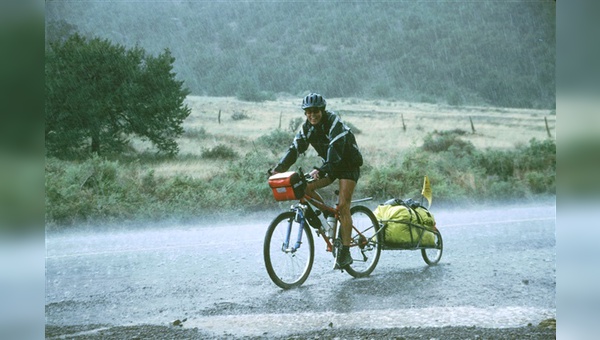 Auch bei Regenwetter kann Radfahren Spaß machen.