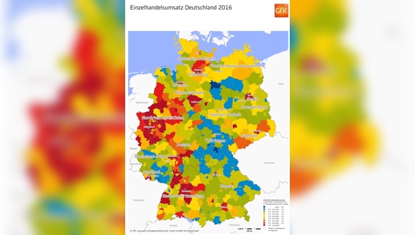 Die Potenziale des Einzelhandels sind regional unterschiedlich.