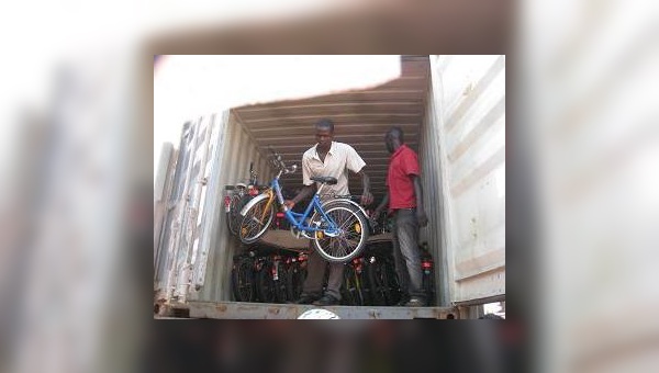 Der Container hat sein Ziel erreicht