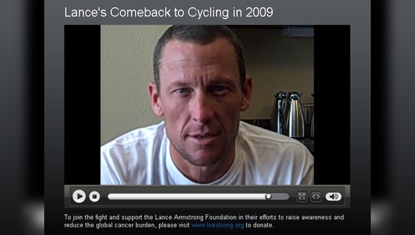 Lance Armstrong kündigt seine Rückkehr in den Profiradsport an