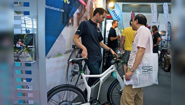 Testparcours - ein zentraler Teil der Mobility-Halle auf der ISPO Bike