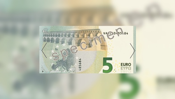 5-Euro-Geldschein mit neuem Gesicht