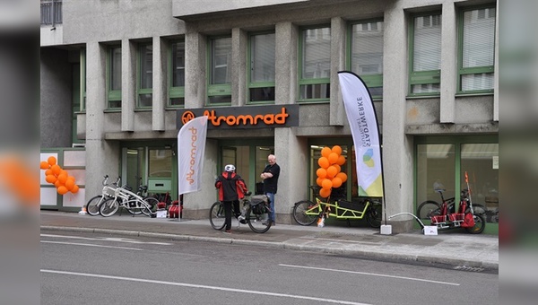 Der neu eröffnete Stromrad-Standort in Stuttgart