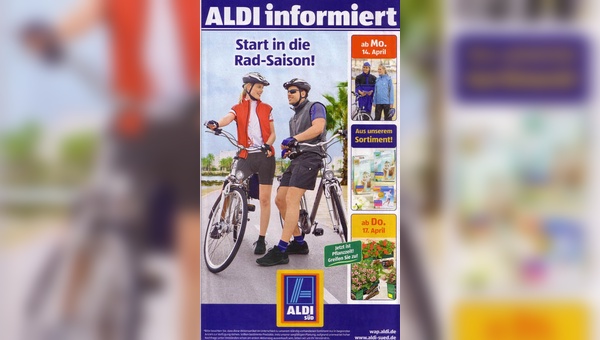 Die Fahrradsaison hat beim Discounter begonnen.