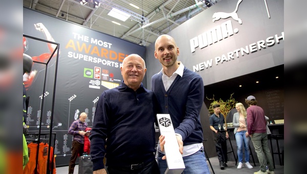 Prof. Dr. Bodo Lambertz (r.) und Pär Westerlind - hier mit dem ISPO AWARD