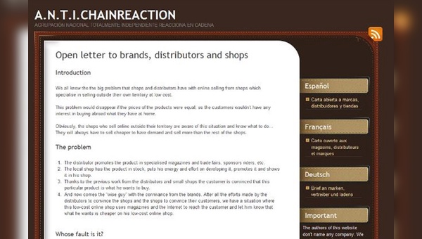 Anti Chainreaction Website