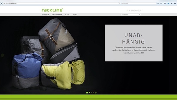 Neue Website: www.racktime.com