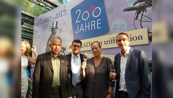 Auch die Fahrradbranche feierte auf der Stallwächterparty.