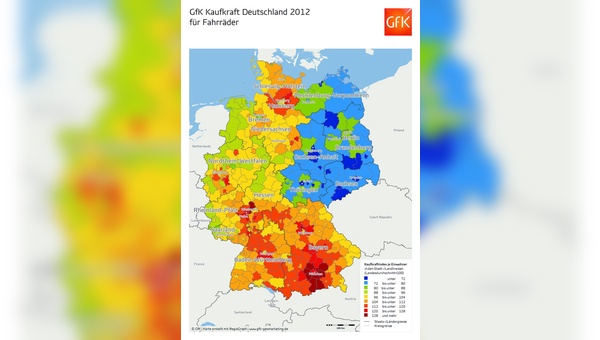 GfK Sortimentskaufkraft für Fahrräder