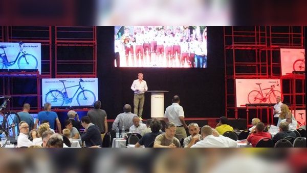 Der Toursieg stand im Zentrum der Highlight-Präsentation auf der Hausmesse