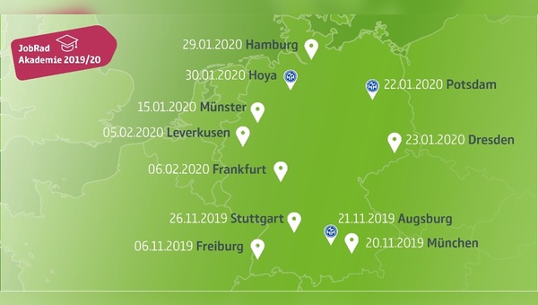 Elf Standorte in Deutschland