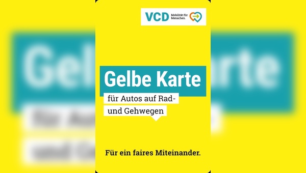 Radfahrer und Fußgänger zeigen Falschparker die "Gelbe Karte"