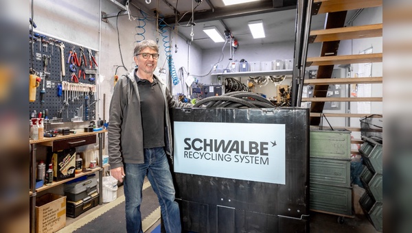 Radlager ist eines von vielen Fahrradgeschäften, das dem Recyclingsystem von Schwalbe angeschlossen ist.